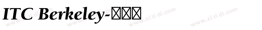 ITC Berkeley字体转换